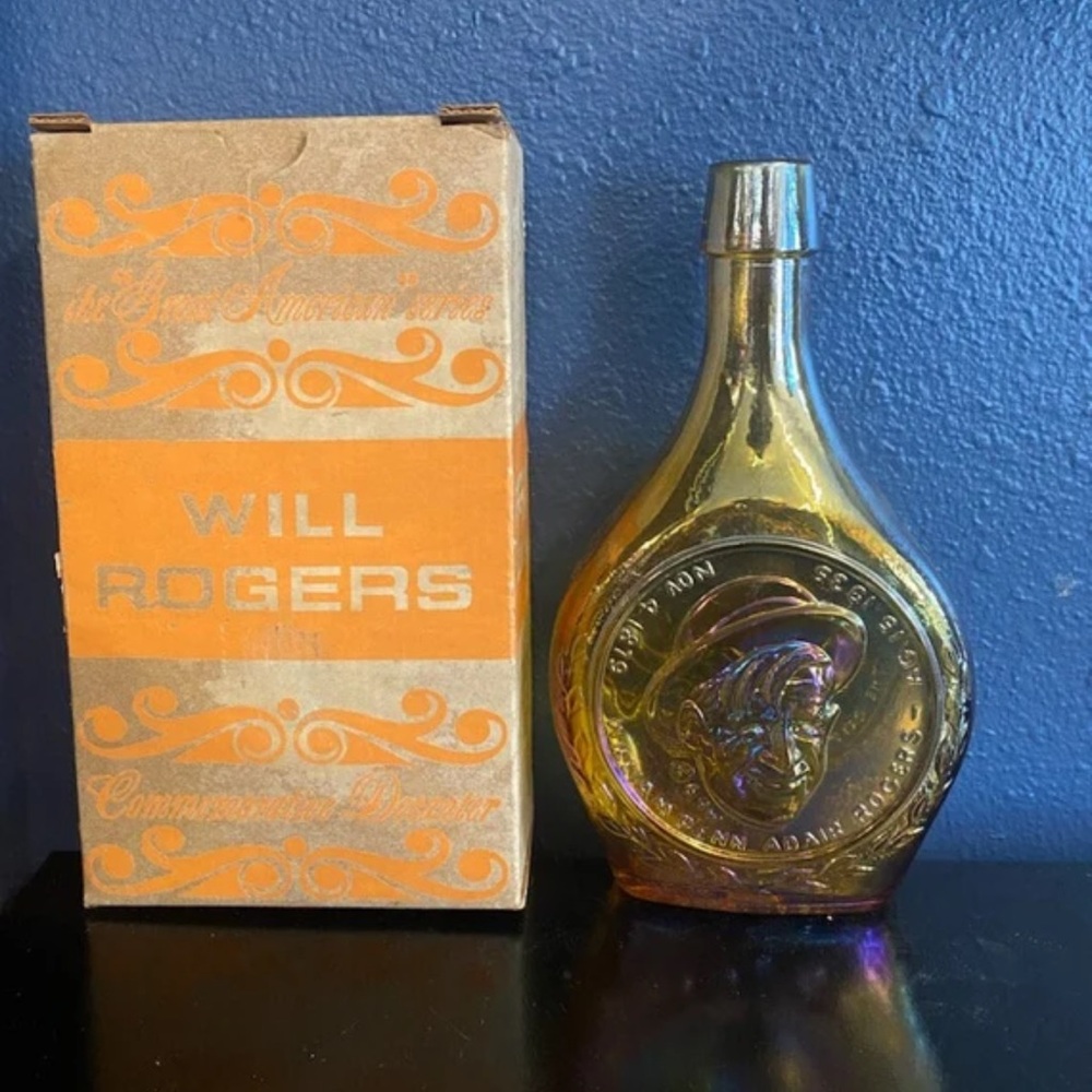 Vintage Iridescent Carnival Glass Vase